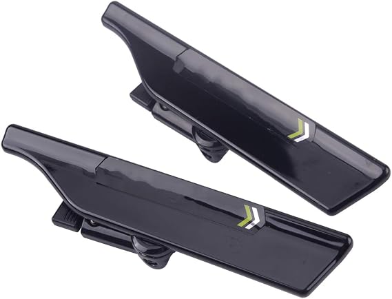 beler 2pcs Universal Black Wiper Stand Windshield Blade Protector Spoiler Mate Wing