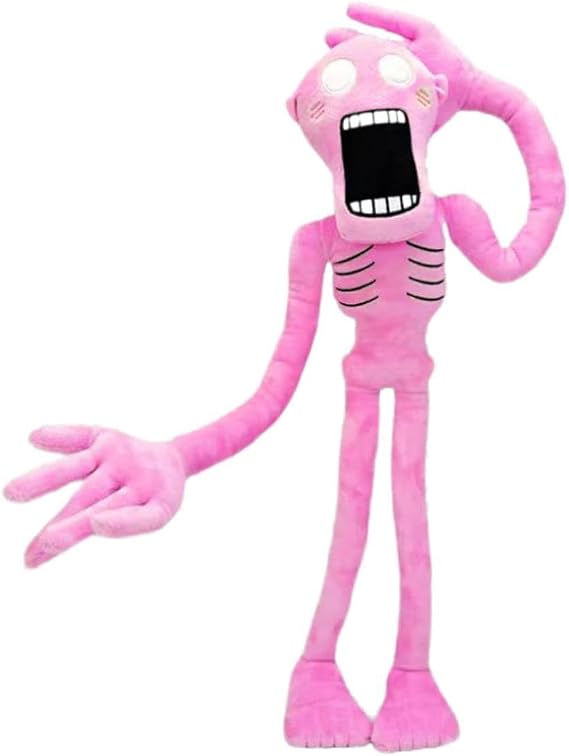 Siren Head Plush Toys - Cartoon Dog, Cat, Rabbit Plush Toys for Halloween, Christmas, Horror Theme - Pink, Red