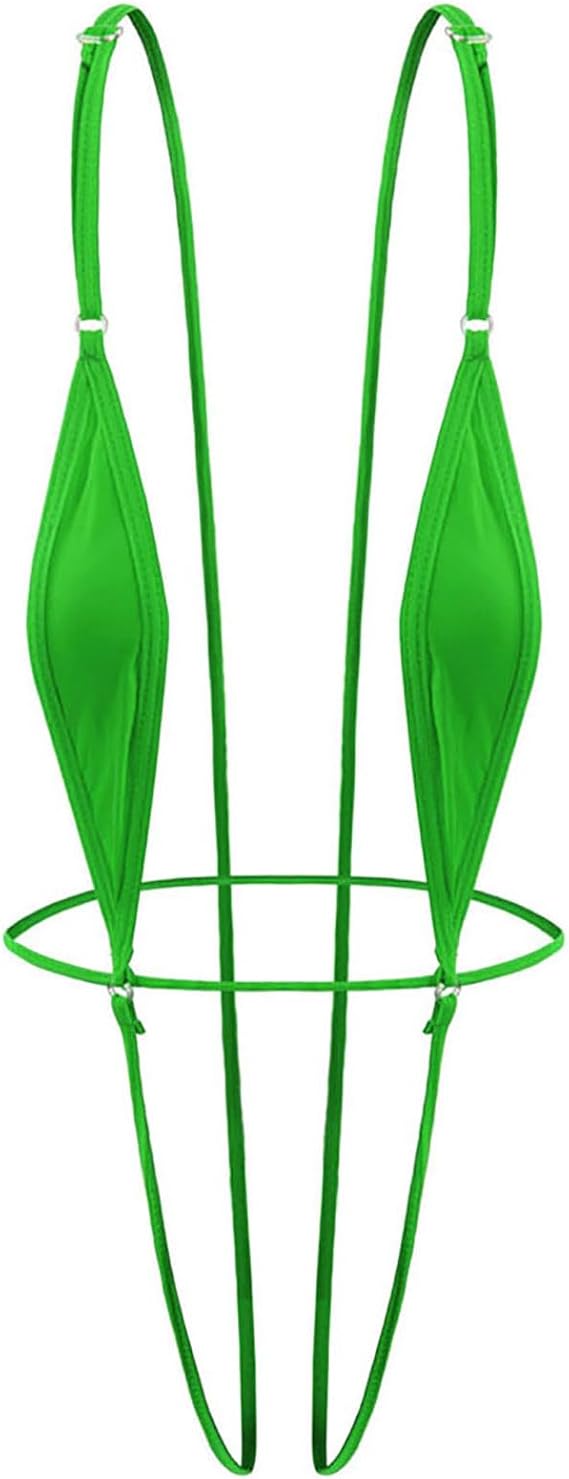 Micro One Piece Swimwear for Women Sexy Monokini Backless Slingshot Naughty Cut Out Bikini Swimsuit Teddy Lingeries