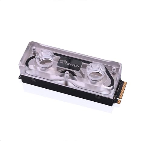 Bykski M.2 SSD PMMA Hard Disk Water Block - Clear (B-NVME-SL)
