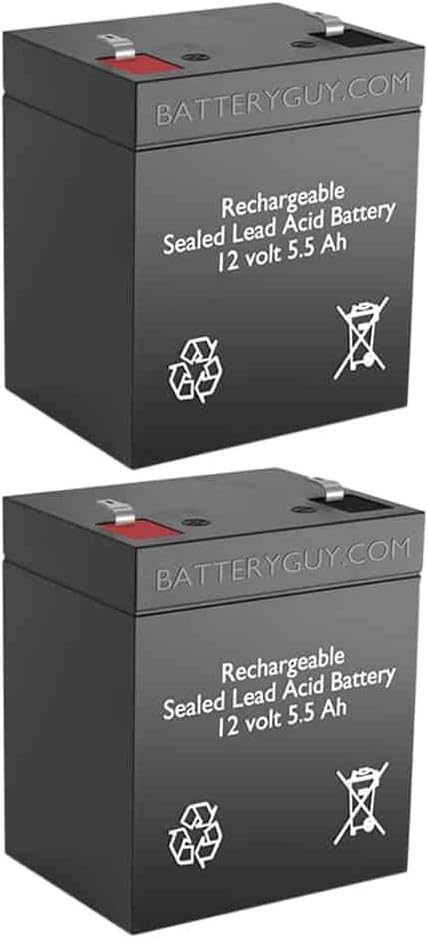 BatteryGuy ABCE350-11 replacement battery - BatteryGuy BGH-1255F2 brand equivalent (Rechargeable, High Rate) - Qty of 2