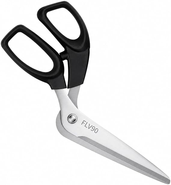 Stainless Steel Pizza Scissors Super Sharp Kitchen Scissors for Pizza Grated Flambée and Cake Ergonomic Non-Slip Handles Dishwasher Safe