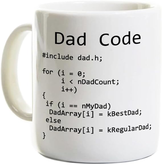 Dad Coding Programmer Coffee Mug - Dad Code C++ Computer Science Software Engineer Gift