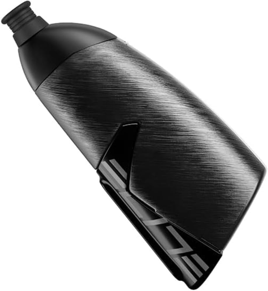 ELITE KIT CRONO CX 2024 Fibreglass Cage and 500ml Aero Bottle, Time Trial Hydration System with Push-Pull Valve