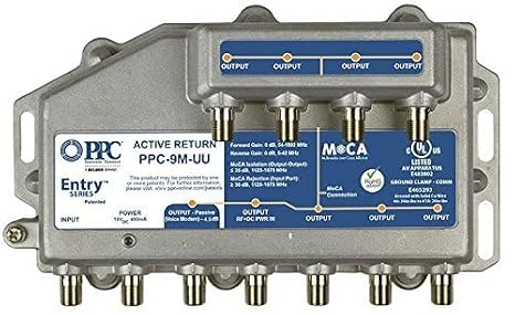 Entry Series Active Return 9-Port MoCA Amplifier Model: PPC-9M-U/U