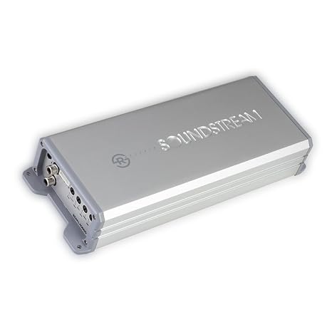 Soundstream RSM1.4000D, Compact Class-D Subwoofer Amplifier, 4,000 Watts Small Monoblock Amplifier, 1,200 Watts RMS 1 Channel 1 Ohm Stable Car Amp
