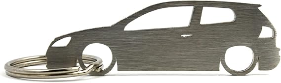 Boostnatics Silhouette Keychain Keyring for Golf MK5 3 Door Key Fob
