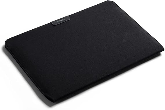 Bellroy Laptop Sleeve, 14-inch Case, Compatible with MacBook - Black | Slim protective case with a magnetic closure that fits a 14-inch laptop or MacBook