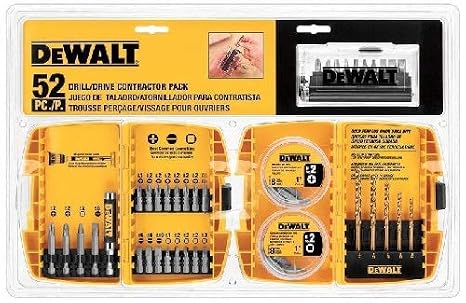 DEWALT DW2178 Drill Driver Contractor Set, 52 Pieces