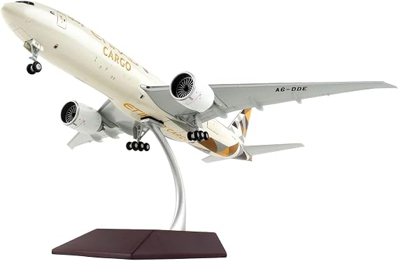 Boeing 777F Commercial Aircraft AeroLogic White Gemini 200 - Interactive Series 1/200 Diecast Model Airplane by GeminiJets