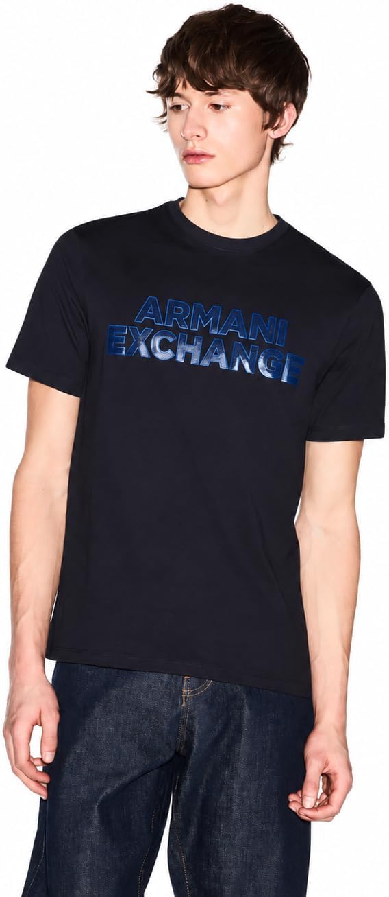 Armani Exchange Men's Elevated Logo Tee Slim