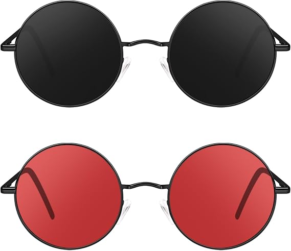 Sunier Rave Red Round Shades