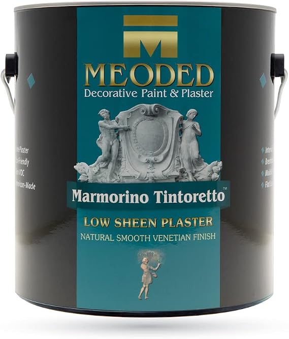 | Marmorino Tintoretto Venetian Plaster | Matte/Low Sheen Lime Based Venetian Plaster | Interior & Exterior | 5KG Gallon