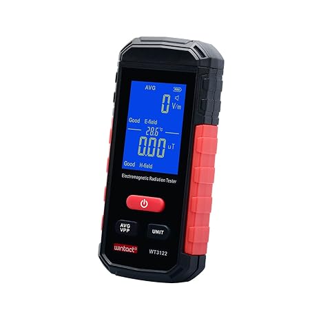 Multi Nuclear Radiation Detector Geiger Counter Radiation Detector Radiation Dosimeter with LCD Display Portable Handheld Beta Gamma X-ray Rechargeable Radiation Monitor Meter (Style-07)