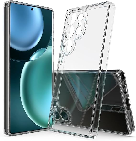 Ehr. Samsung Galaxy S25 Ultra Uyumlu Kamera Korumalı Darbe Önleyici Arka Kapak, 2mm Kalınlaştırılmış Şeffaf Silikon Kılıf