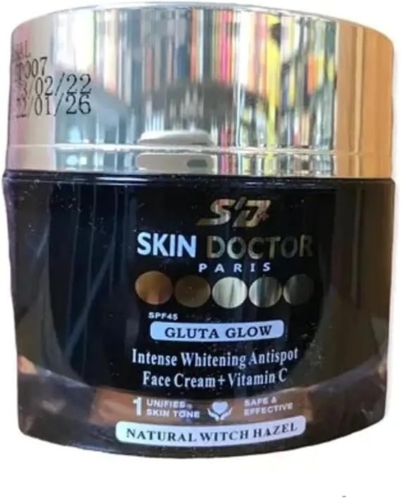 Skin Doctor Gluta Glow Skin Whitening Face Cream, Anti-Spot + Vitamin C