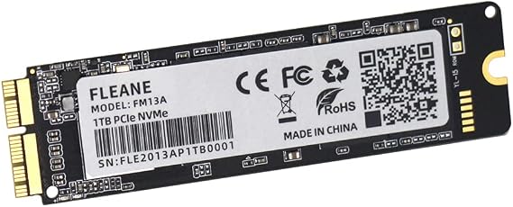 FM13A 256GB NVME SSD with DIY Tools for MacBook Air A1465 A1466 (2013-2017), MacBook Pro Retina A1398 A1502 (2013-2015), iMac A1418 A1419 (2013-2017)