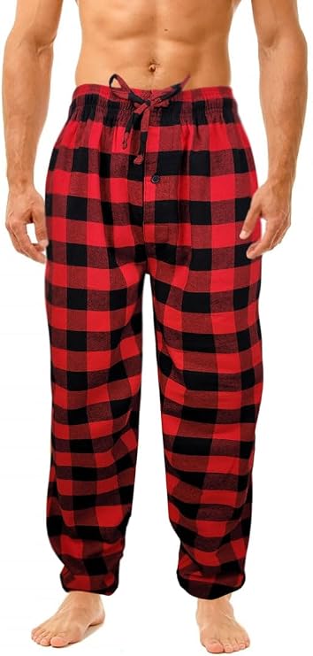 Different Touch 1/3 Pack Big and Tall Pajama Lounge Pants with Pocket Cotton Bottoms Sleepwear For Men