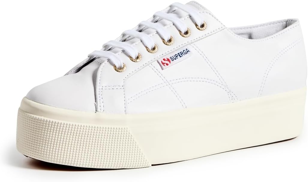 Superga Women's 2790 Platform Sneakers, Optical White, 8 UK