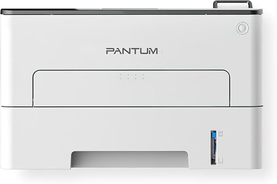 Pantum P3010DW Monochrome Single Function Laser Printer, White; One Step Driver Installation; Automatic Duplex Printing; Metal Frame Inside; LCD Control Panel; Mute Printing; Up to 30ppm
