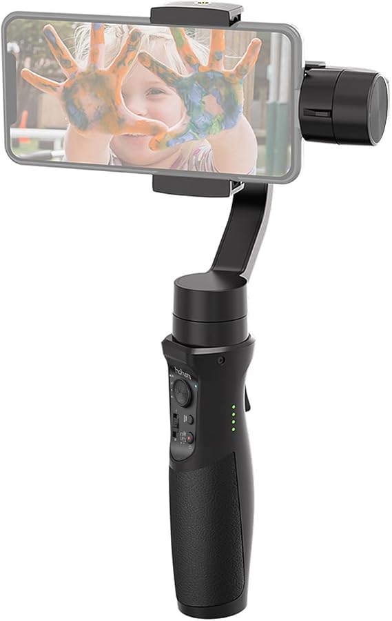 hohem iSteady Mobile+ 3-Axis Handheld Gimbal Stabilizer Auto-Tracking Motion Time Lapse Panoramic Photography Zoom Control Max. Payload 280g Replacement for iPhone 13/12/11/X Pro Max 8 Smartphones