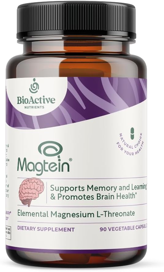 Magtein Magnesium L-Threonate - 90 Capsules - Magnesium L-Threonate Support Brain Health*