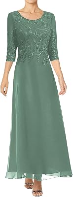 JAEDEN Lace Mother of The Bride Dresses 2026 - Chiffon Groom Long Formal Evening Dress