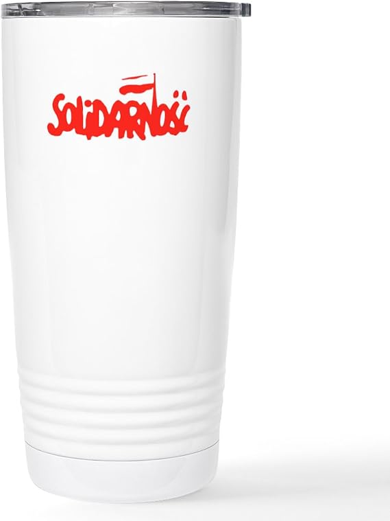 CafePress Solidarnosc Stainless Steel Travel Mug 20 oz. Insulated Stainless Steel Coffee Tumbler