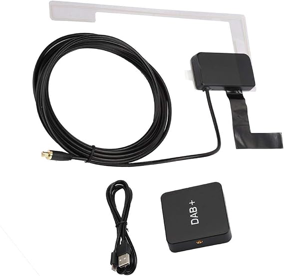 V BESTLIFE Radio Receiver, Car Kit Digital Audio Broadcast DAB DAB+ Box Radio Receiver Adapter with Antenna for Android