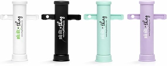 Bug Bite Thing Suction Tool, Chemical-Free Insect Bite Relief, Reusable Itch Relief for Mosquito, Bee & Ant Bites, 4-Pack Serenity (White, Black, Seaglass, Soft Lavender)