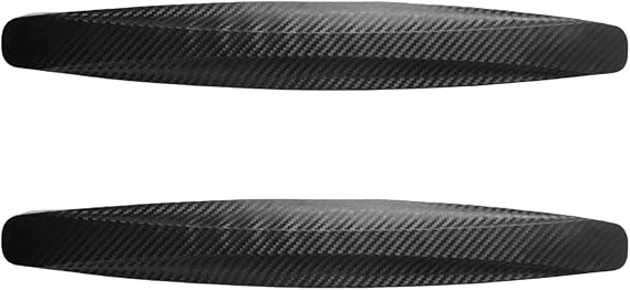 Universal Car Bumper Protector Front Rear Corner Bumper Guard Lip Black, 2 Pcs, Black, 40x4.9 cm
