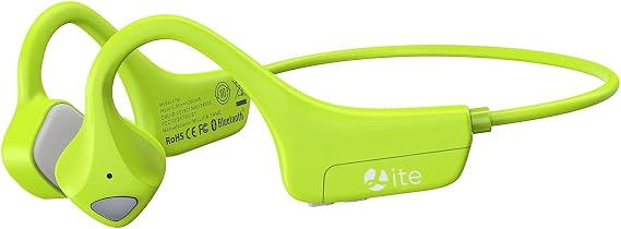 Bone Conduction Headphones Bluetooth, Open Ear Wireless Headset with Mic, Sweat Resistant Earbuds for Runnig Workout Hiking Running Fitness Walking (Green)