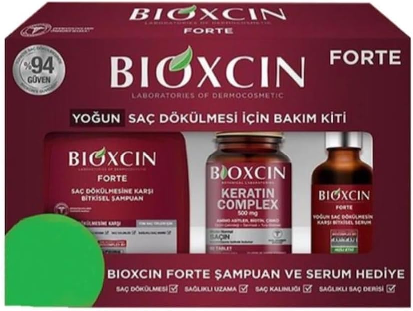 Bioxcin Forte Yoğun Bakım Kiti, Şampuan, Serum ve Tablet Set