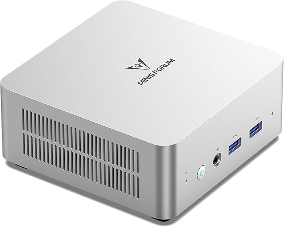 MINIS FORUM UN1290 Mini PC Intel Core i9 12900HK 14 Core/20 Thread Desktop PC HDMI 2.0/USB-C/DP 1.4 2.5G RJ45 LAN 5 USB Ports Wi-Fi 6 No RAM/SSD