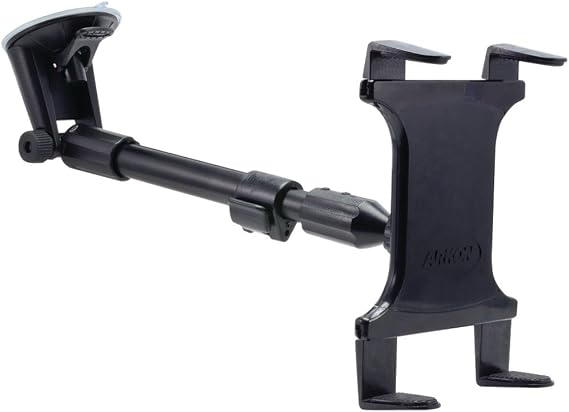 ARKON Large Tablet Long Arm Windshield Suction Mount for Apple iPad Air iPad Pro Retail Black - TAB-CM117, 16 x 6 x 3 inches