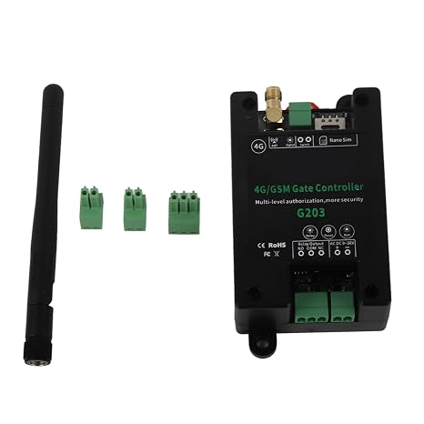 G203 GSM 3G 4G Garage Door Opener Remote Controller Mobile Phone Access Switch for Convenient Gate Entry