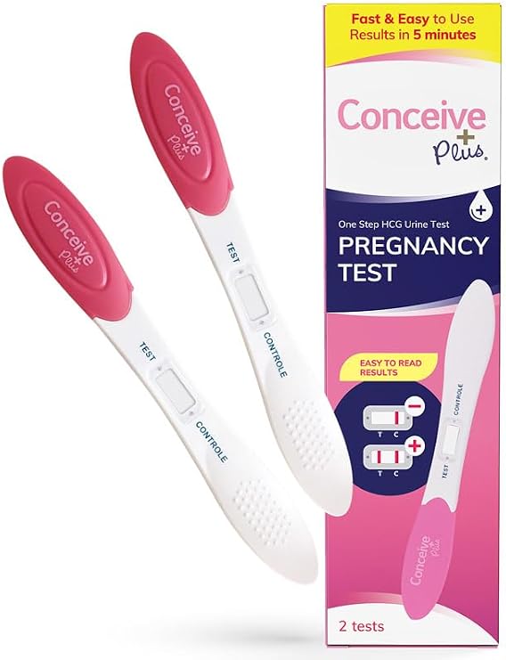 Conceive Plus Early Detection Midstream Pregnancy Test - HCG Pregnancy 6 Days Before Expected Period - Sensitive 10 MIU - Rapid Results in 5 Minutes - 2 Tests