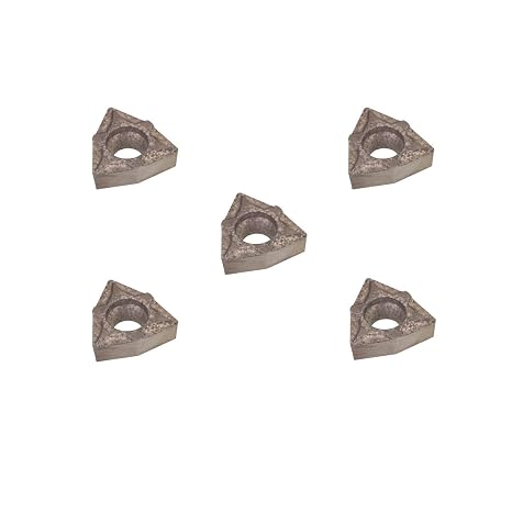 THINBIT 5 Pack MBGIW04D5U MBG Series, 0.004" Radius, Molded Chipbreaker, Uncoated Carbide Boring Insert for Non-Ferrous alloys, Aluminium, Plastic Without Interrupted cuts.
