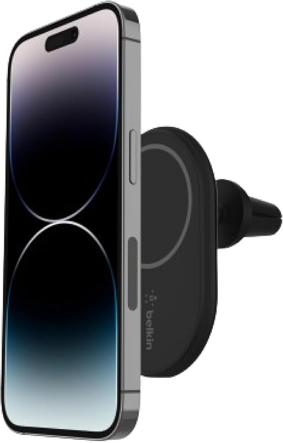 Belkin 10W Magnetic Wireless Car Charger, Vent Mount, No Adapter