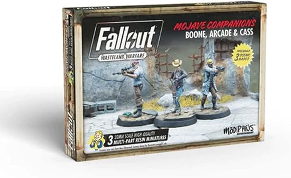 Modiphius Fallout: Wasteland Warfare - Boone, Arcade & Cass Minis