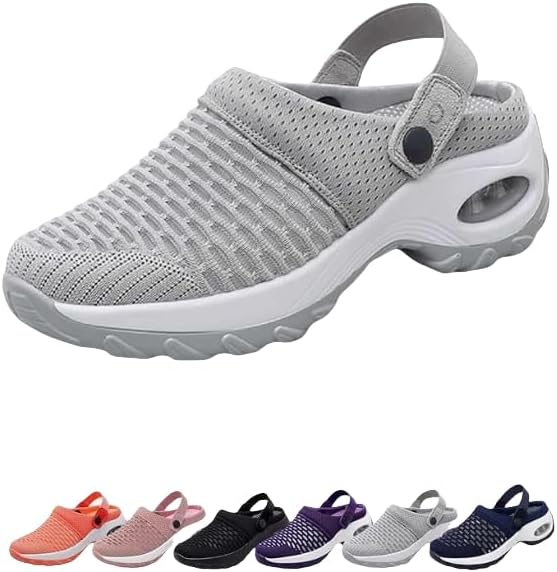 Women's Orthopedic Clogs with Air Cushion Support to Reduce Back and Knee Pressure, Walking Shoes Slippers Sandals