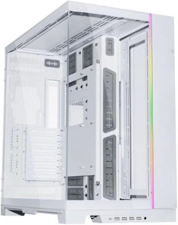 LIAN LI O11 Dynamic EVO XL RGB Tempered Glass EATX Full Tower Computer CASE - Whit