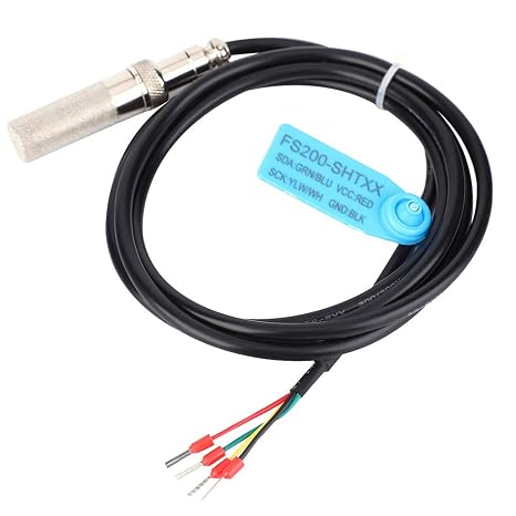 FS200-SHT3X Soil Temperature and Humidity Sensor Probe, Soil Moisture Sensor Meter Digital Soil Temperature Humidity Sensor Meter -20~100 0~100% RH, Soil Sensor(SHT31)