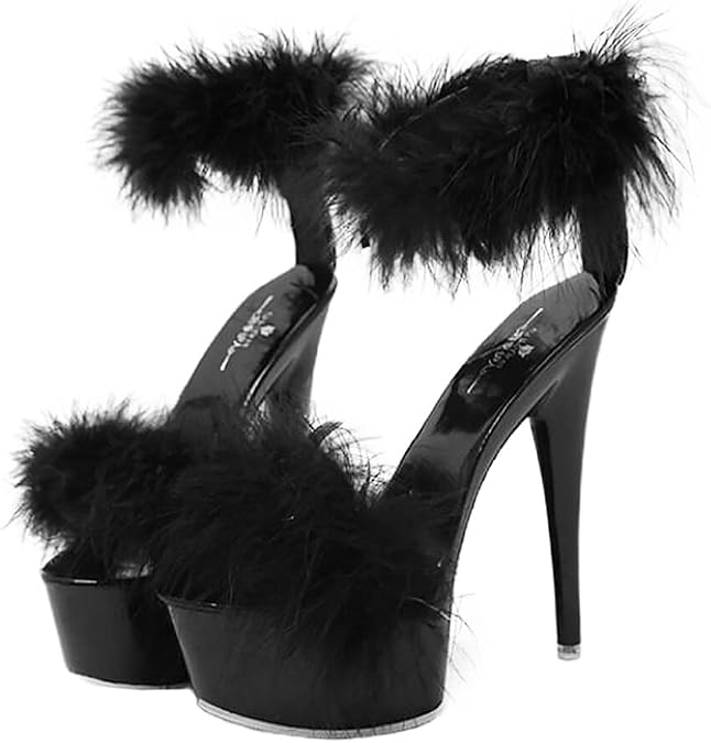 LIFKOME Women High Heel Sandals Summer Fashion Heeled Shoes Elegant Slim Design Party Evening Sandals for Women Girls 9.84X3.46X6.10In