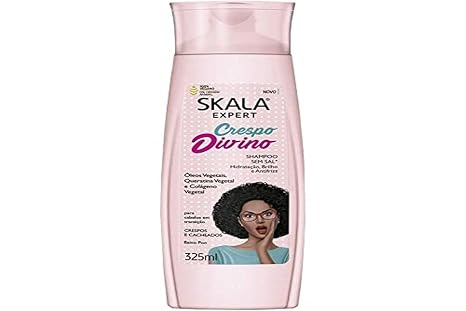 -SKala Expert Shampoo Crespo Divino -325 ml - 100% Vegan - Moisturises and Removes Frizz