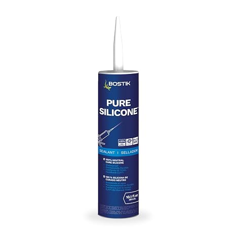 BOSTIK Pure Silicone Timber 10.1oz Silicone Caulk & Sealant - 1 Cartridge