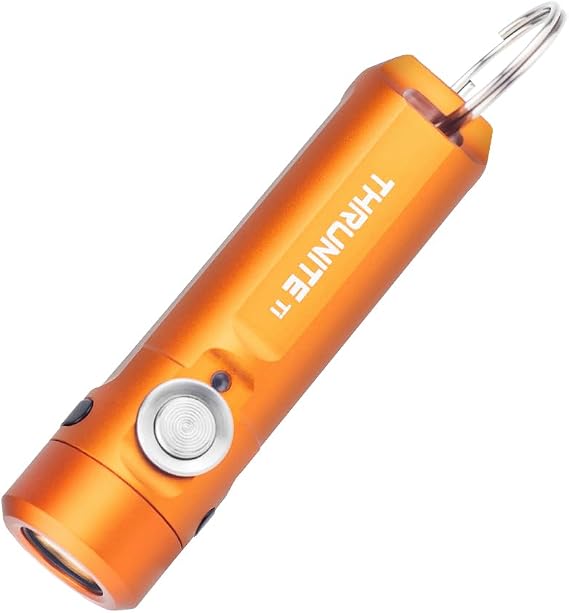 ThruNite Ti Mini Keychain Flashlight USB-C Rechargeable 650 Lumens (Orange)
