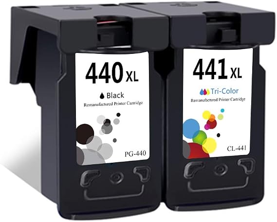 LEBOK Remanufactured PG-440 XL CL-441 XL Ink Cartridges for Canon Pixma MG2180 MG2240 MG3180 MX438 MX518 Printer