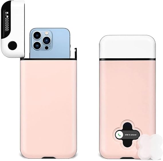 Smart Phone Lock Box with Timer, Portable Time Lock Box for iPhone and Android Phone, Help to Be Self-Discipline and Focus to Achieve Goals, Prevent Cell Phone Addiction