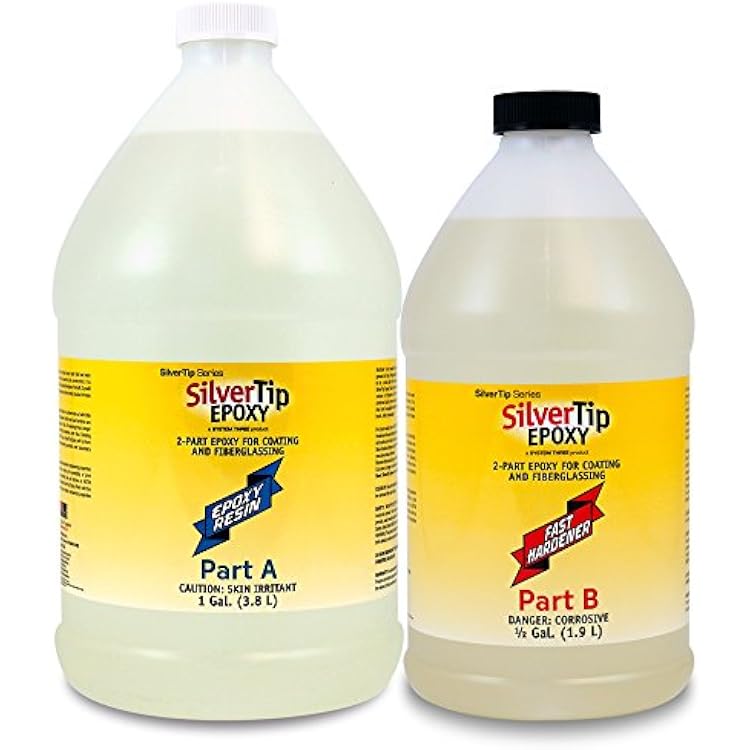 System Three SilverTip Epoxy Resin with Fast Hardener, 1.5 Gallon Kit